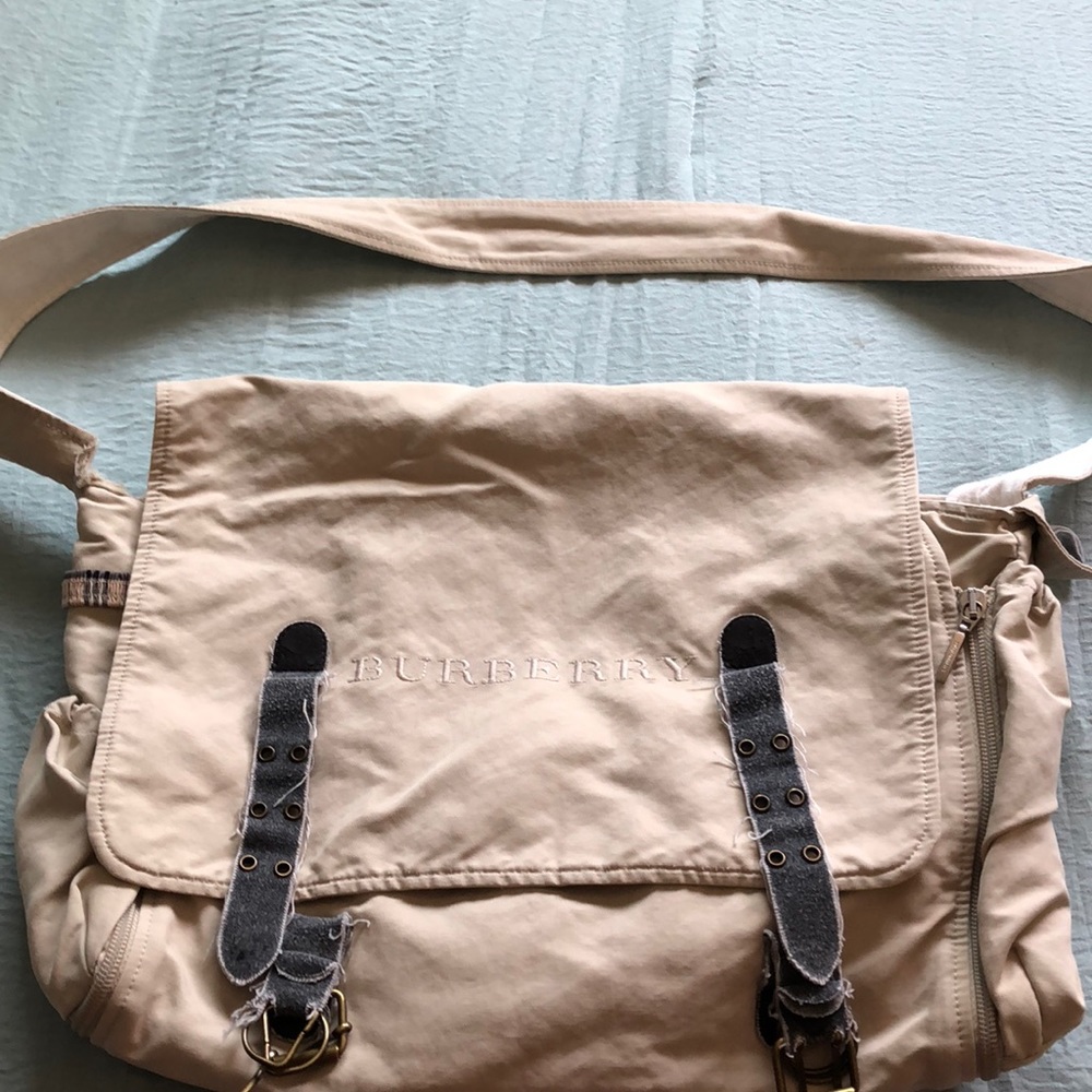 Burberry diaper bag